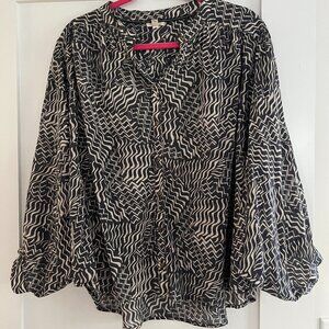 Pilcro print blouse